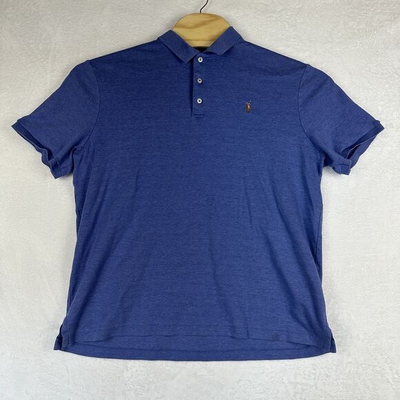 Ralph Lauren Other - Polo Ralph Lauren‎ Short Sleeve Polo Shirt Men's XL Cotton Blue Golf